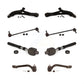 Front Suspension Control Arm And Ball Joint Assembly Steering Tie Rod End Stabilizer Bar Link Kit (8Pc) For 2014 Hyundai Sonata SE 12.64" Center To Length KTR-100610