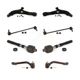 Front Suspension Control Arm And Ball Joint Assembly Steering Tie Rod End Stabilizer Bar Link Kit (8Pc) For 2014 Hyundai Sonata SE 12.64" Center To Length KTR-100610