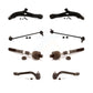Front Suspension Control Arm And Ball Joint Assembly Steering Tie Rod End Stabilizer Bar Link Kit (8Pc) For Hyundai Sonata Kia Optima KTR-100612