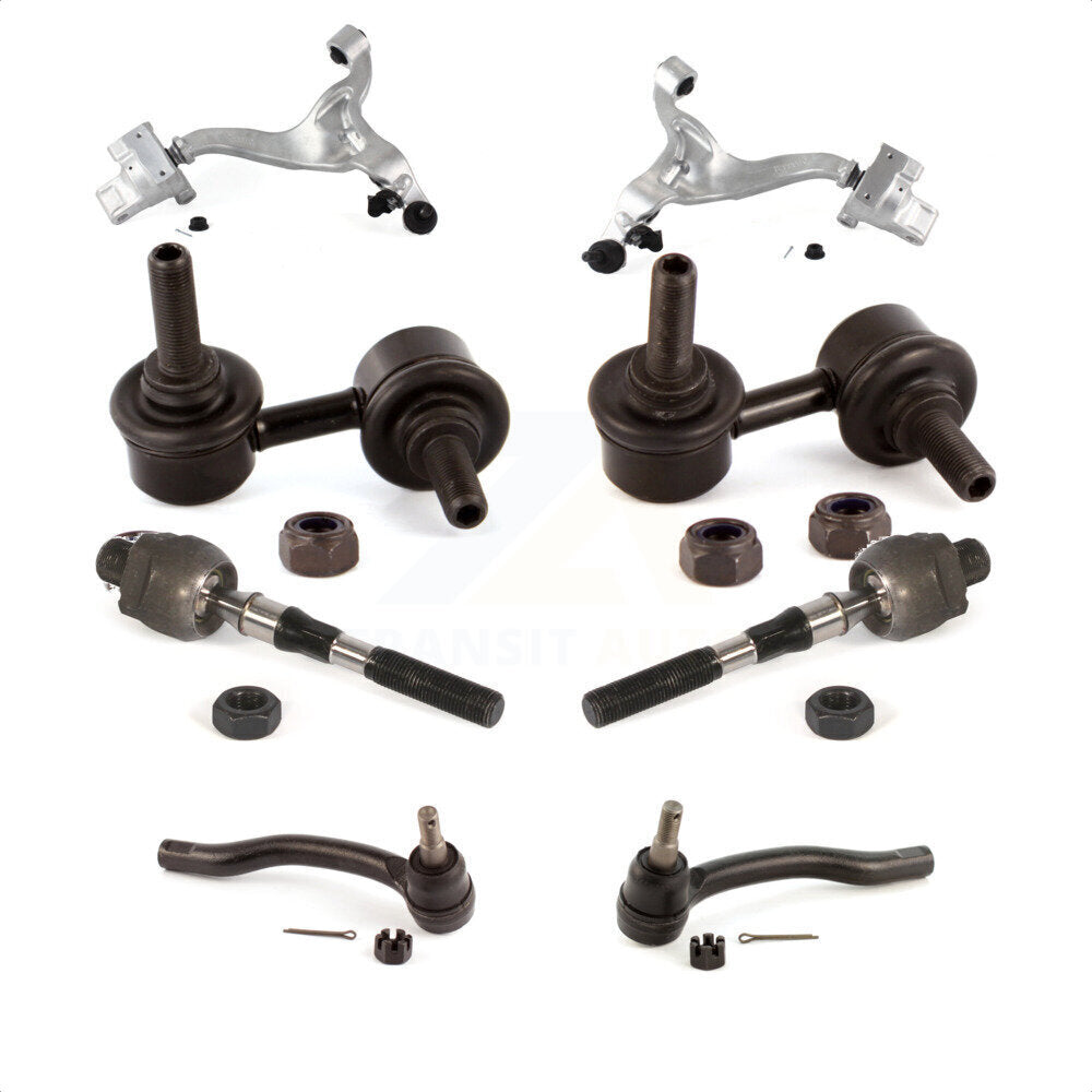 Front Suspension Control Arm And Ball Joint Assembly Steering Tie Rod End Stabilizer Bar Link Kit (8Pc) For INFINITI G35 KTR-100613