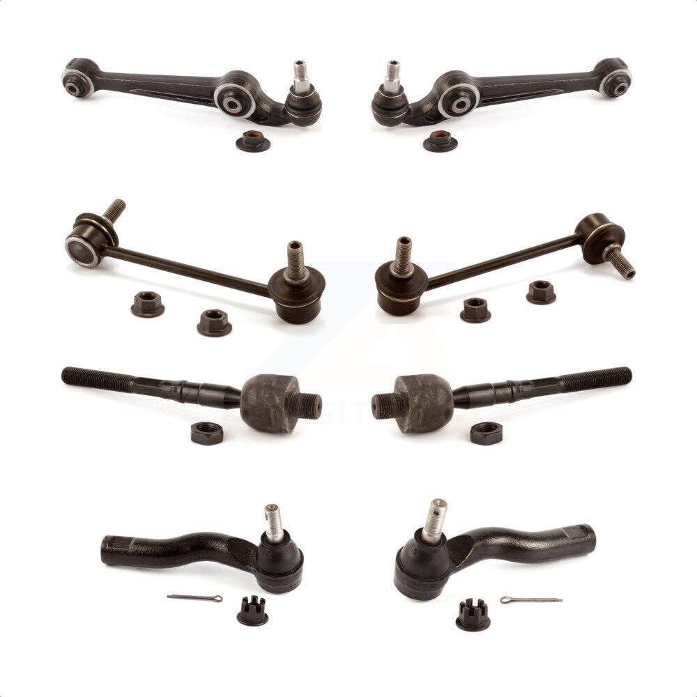 Front Suspension Control Arm And Ball Joint Assembly Steering Tie Rod End Stabilizer Bar Link Kit (8Pc) For Mazda 6 KTR-100620