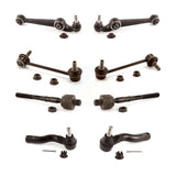 Front Suspension Control Arm And Ball Joint Assembly Steering Tie Rod End Stabilizer Bar Link Kit (8Pc) For Mazda 6 KTR-100620