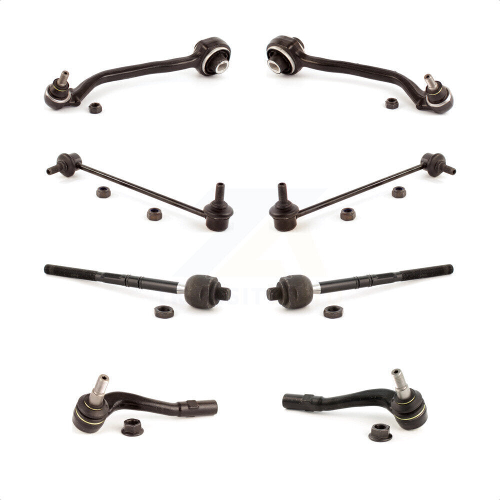 Front Suspension Control Arm And Ball Joint Assembly Steering Tie Rod End Stabilizer Bar Link Kit (8Pc) For Mercedes-Benz C230 C240 CLK350 C320 C280 CLK320 CLK550 C350 CLK55 AMG C32 C55 CLK63 KTR-100636