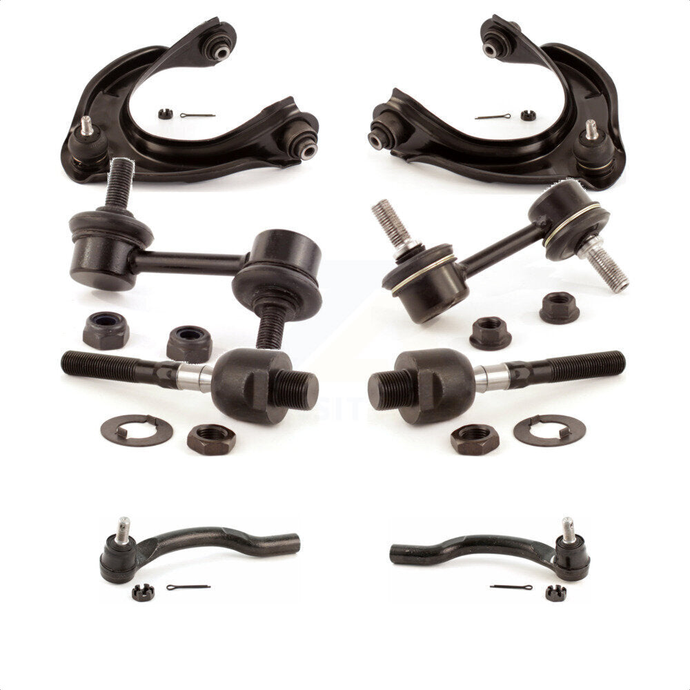 Front Suspension Control Arm And Ball Joint Assembly Steering Tie Rod End Stabilizer Bar Link Kit (8Pc) For 2008-2012 Honda Accord KTR-100639
