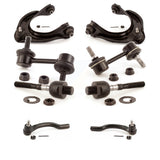 Front Suspension Control Arm And Ball Joint Assembly Steering Tie Rod End Stabilizer Bar Link Kit (8Pc) For 2008-2012 Honda Accord KTR-100639