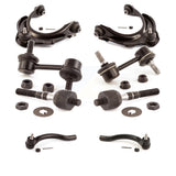 Front Suspension Control Arm And Ball Joint Assembly Steering Tie Rod End Stabilizer Bar Link Kit (8Pc) For 2003 Honda Accord 3.0L with Automatic transmission To Chassis VIN #3C013715 KTR-100640