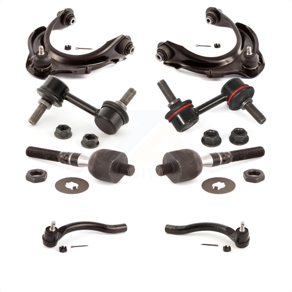 Front Suspension Control Arm And Ball Joint Assembly Steering Tie Rod End Stabilizer Bar Link Kit (8Pc) For Honda Accord KTR-100642