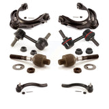 Front Suspension Control Arm And Ball Joint Assembly Steering Tie Rod End Stabilizer Bar Link Kit (8Pc) For Honda Accord KTR-100643