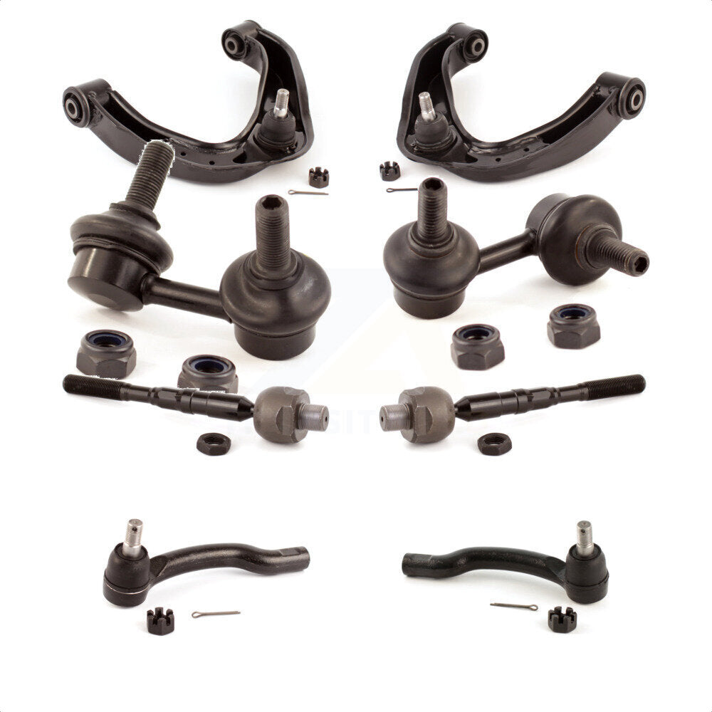 Front Suspension Control Arm And Ball Joint Assembly Steering Tie Rod End Stabilizer Bar Link Kit (8Pc) For Nissan Frontier Pathfinder Xterra KTR-100645