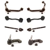 Front Suspension Control Arm And Ball Joint Assembly Steering Tie Rod End Stabilizer Bar Link Kit (8Pc) For 2002-2005 Jeep Liberty KTR-100650