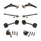 Front Suspension Control Arm Steering Tie Rod End Stabilizer Bar Link Ball Joint Kit (8Pc) For 2006 Volkswagen Jetta GLI 7th And 8th Digit Of VIN Is "9M" Or "1J" KTR-101101
