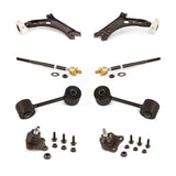 Front Suspension Control Arm Steering Tie Rod End Stabilizer Bar Link Ball Joint Kit (8Pc) For 2005 Volkswagen Jetta A5 body code 7th And 8th Digit Of VIN Is "9M" Or "1J" KTR-101102