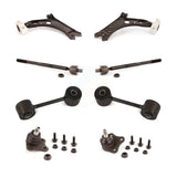Front Suspension Control Arm Steering Tie Rod End Stabilizer Bar Link Ball Joint Kit (8Pc) For 2006 Volkswagen Jetta 2.0T Value Edition 2.5 Europa Trendline 475 Aniversario Soccer 1 2 Winter TDI 7th And 8th Digit Of VIN Is "9M" Or "1J" KTR-101104