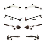 Front Suspension Control Arm And Ball Joint Assembly Steering Tie Rod End Stabilizer Bar Link Kit (8Pc) For 2009-2014 Nissan Maxima KTR-101599