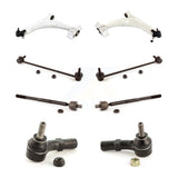 Front Suspension Control Arm And Ball Joint Assembly Steering Tie Rod End Stabilizer Bar Link Kit (8Pc) For 2006 Volkswagen Passat KTR-101601
