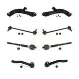 Front Suspension Control Arm And Ball Joint Assembly Steering Tie Rod End Stabilizer Bar Link Kit (8Pc) For Nissan Sentra NV200 KTR-101606