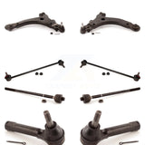 Front Suspension Control Arm And Ball Joint Assembly Steering Tie Rod End Stabilizer Bar Link Kit (8Pc) For 2005 Pontiac Montana Base with FWD KTR-101612