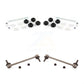 Front Rear Suspension Stabilizer Bar Link Kit For Nissan Frontier 5" Length KTR-102002