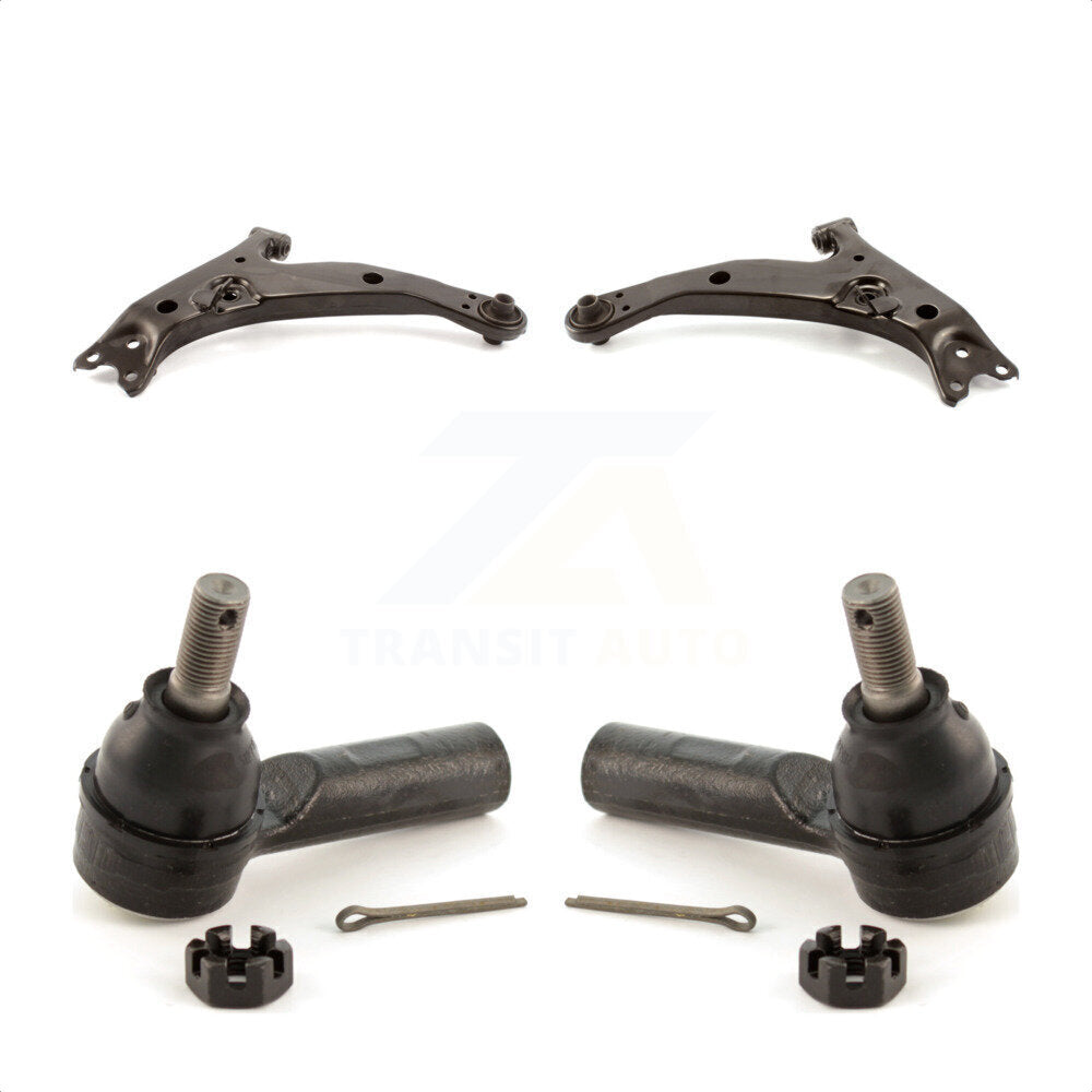 Front Suspension Control Arm And Tie Rod End Kit For 1996-2002 Toyota Corolla With Sway Bar Mounting Tab or Without bar KTR-102567