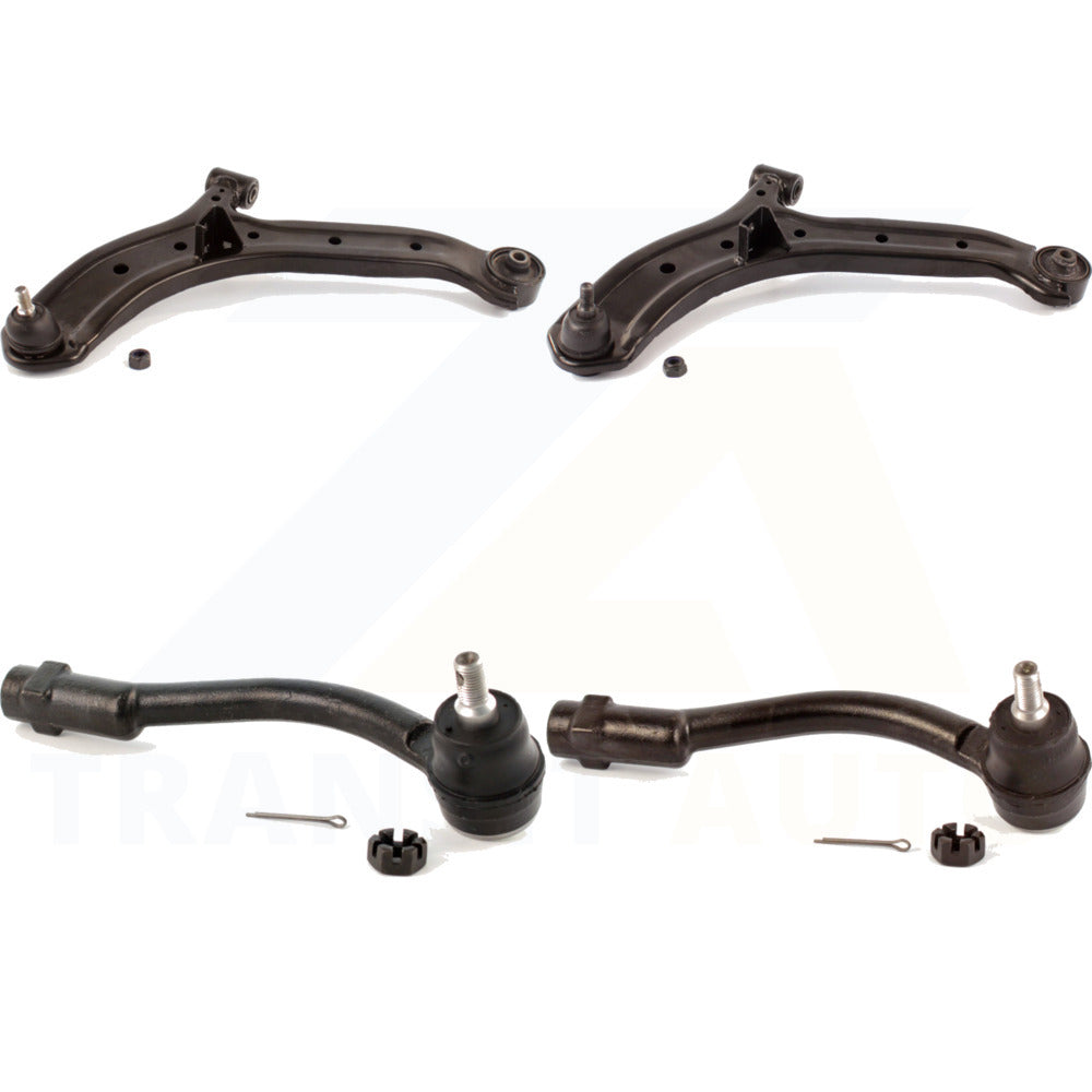 Front Suspension Control Arm Assembly And Tie Rod End Kit For 2006 Hyundai Accent Hatchback KTR-102632