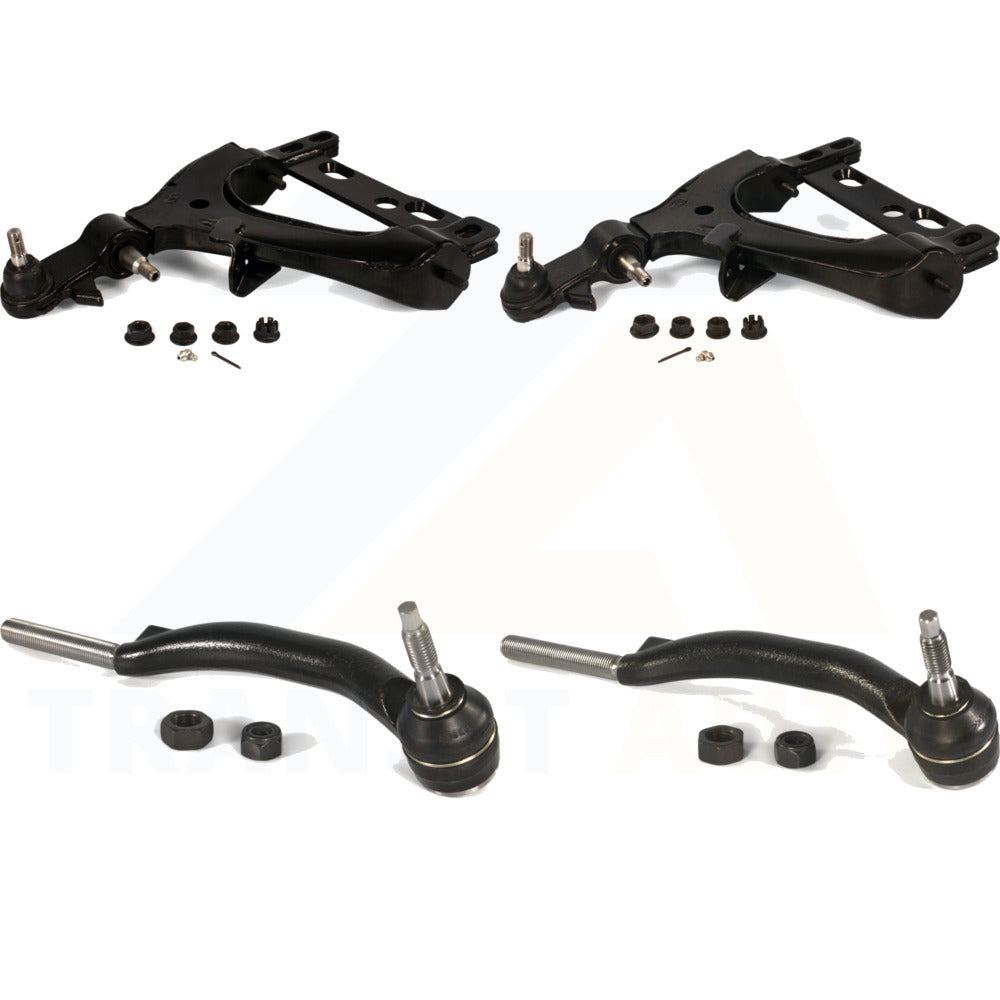 Front Suspension Control Arm Assembly And Tie Rod End Kit For 2002-2002 Chevrolet Trailblazer GMC Envoy Oldsmobile Bravada EXT XL With 14mm Diameter Thread KTR-102638