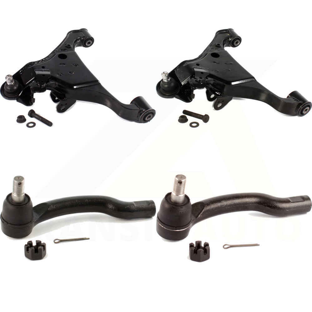 Front Suspension Control Arm Assembly And Tie Rod End Kit For Nissan Frontier Pathfinder Xterra KTR-102642