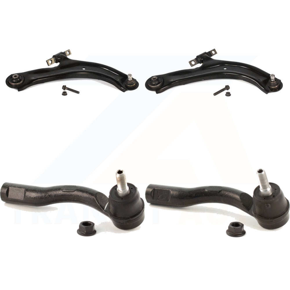 Front Suspension Control Arm Assembly And Tie Rod End Kit For 2007-2012 Nissan Sentra KTR-102643