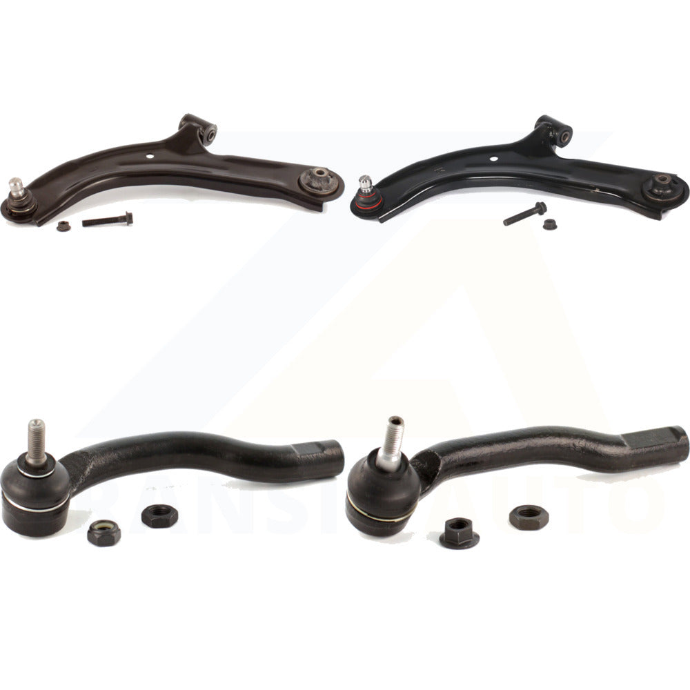 Front Suspension Control Arm Assembly And Tie Rod End Kit For Nissan Versa Cube KTR-102650