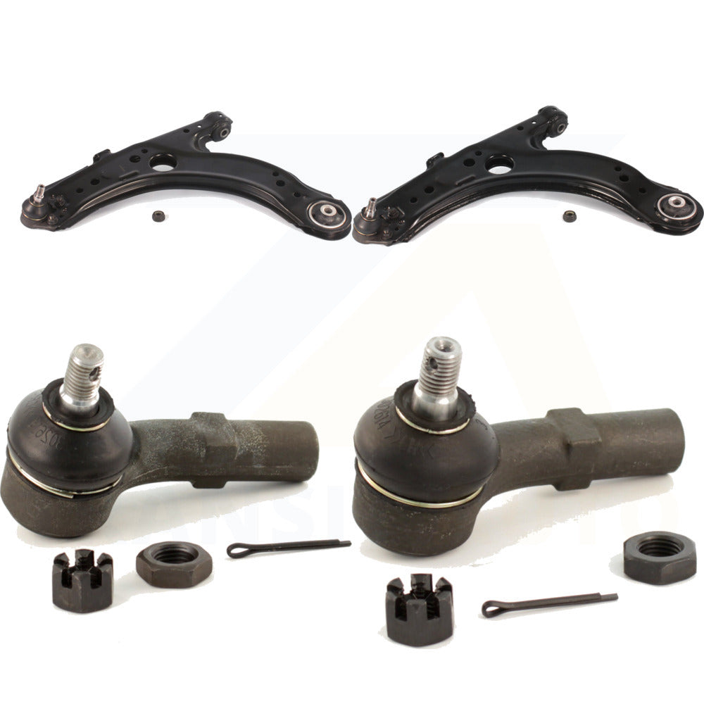Front Suspension Control Arm Assembly And Tie Rod End Kit For Volkswagen Jetta Beetle Golf City KTR-102660