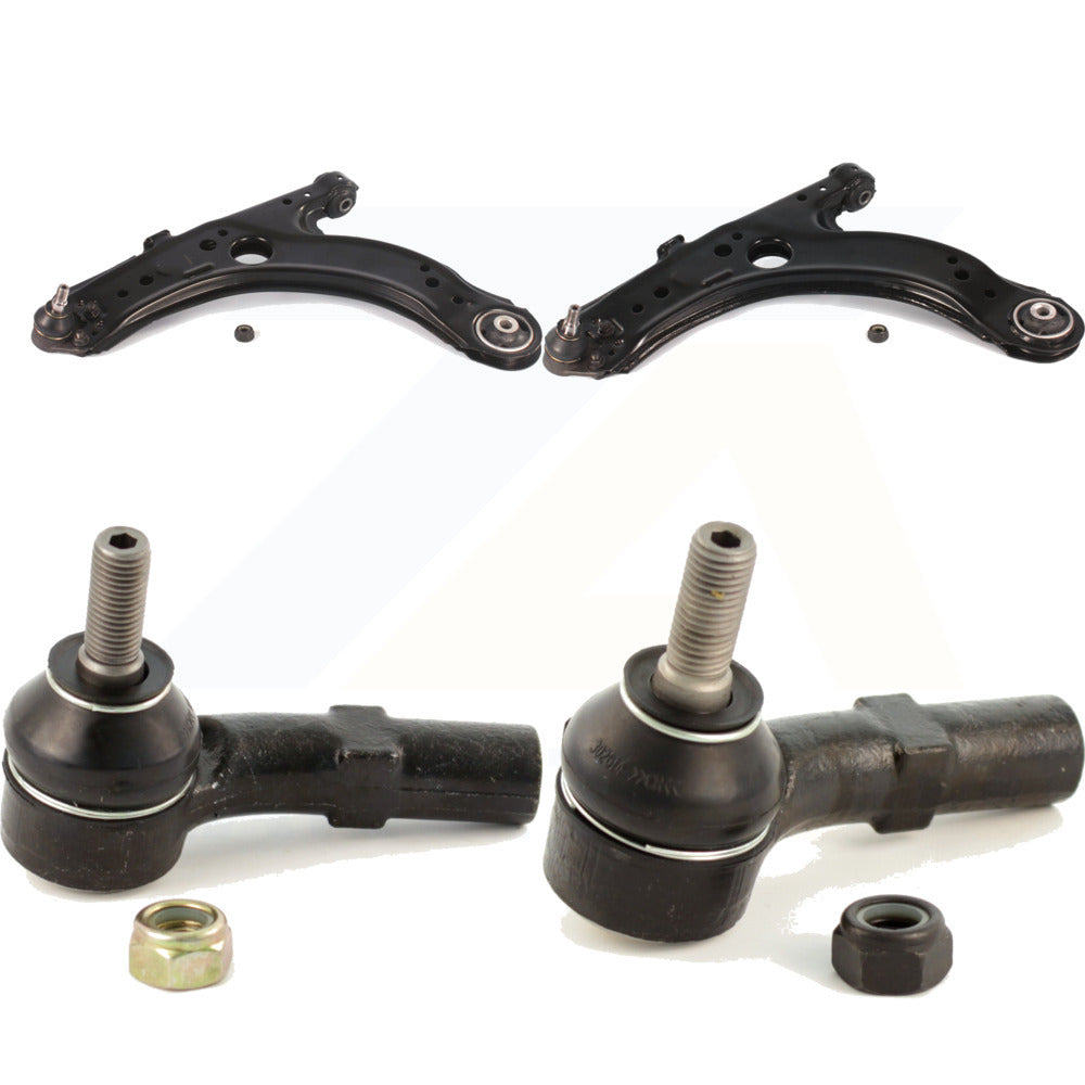 Front Suspension Control Arm Assembly And Tie Rod End Kit For 2005 Volkswagen Jetta A4 body code 7th 8th Digit Of VIN Is "1K" KTR-102661