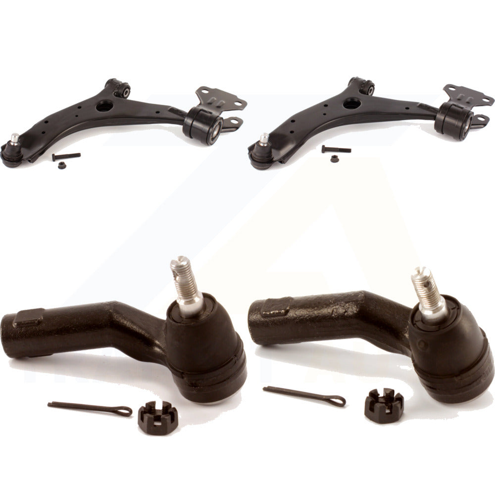 Front Suspension Control Arm Assembly And Tie Rod End Kit For 2010-2013 Mazda 3 Sport KTR-102666