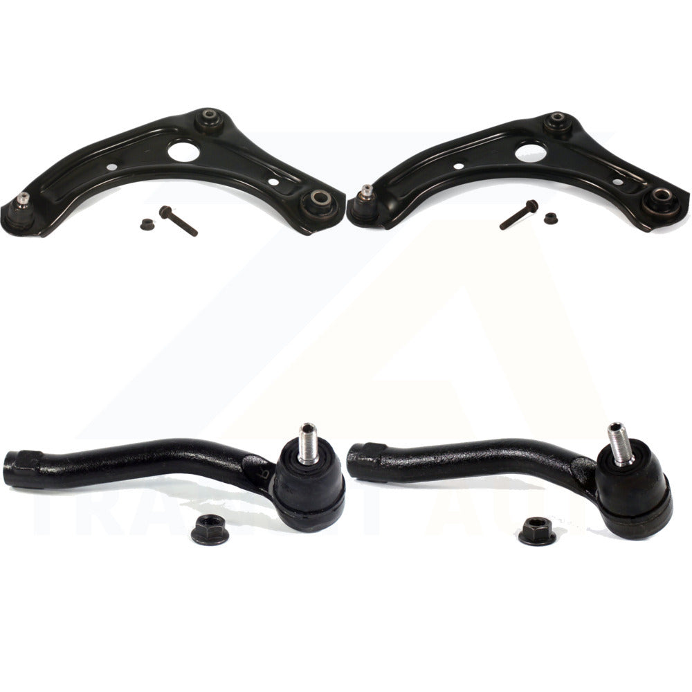 Front Suspension Control Arm Assembly And Tie Rod End Kit For Nissan Versa Note Micra KTR-102674