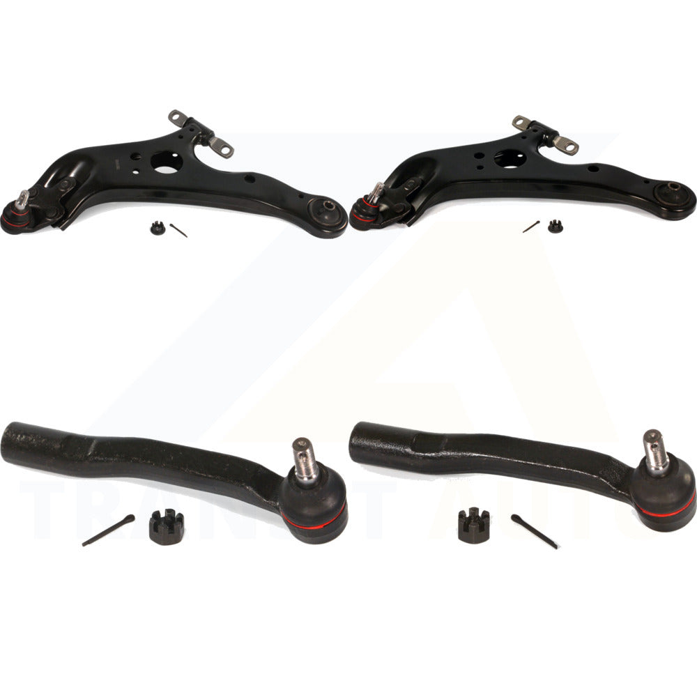 Front Suspension Control Arm Assembly And Tie Rod End Kit For 2011-2019 Toyota Sienna KTR-102679