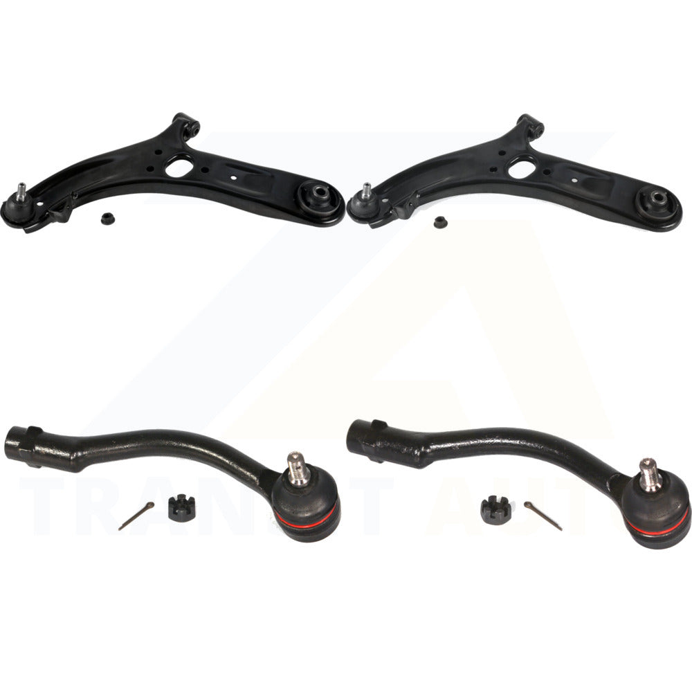 Front Suspension Control Arm Assembly And Tie Rod End Kit For 2012-2017 Hyundai Accent KTR-102694