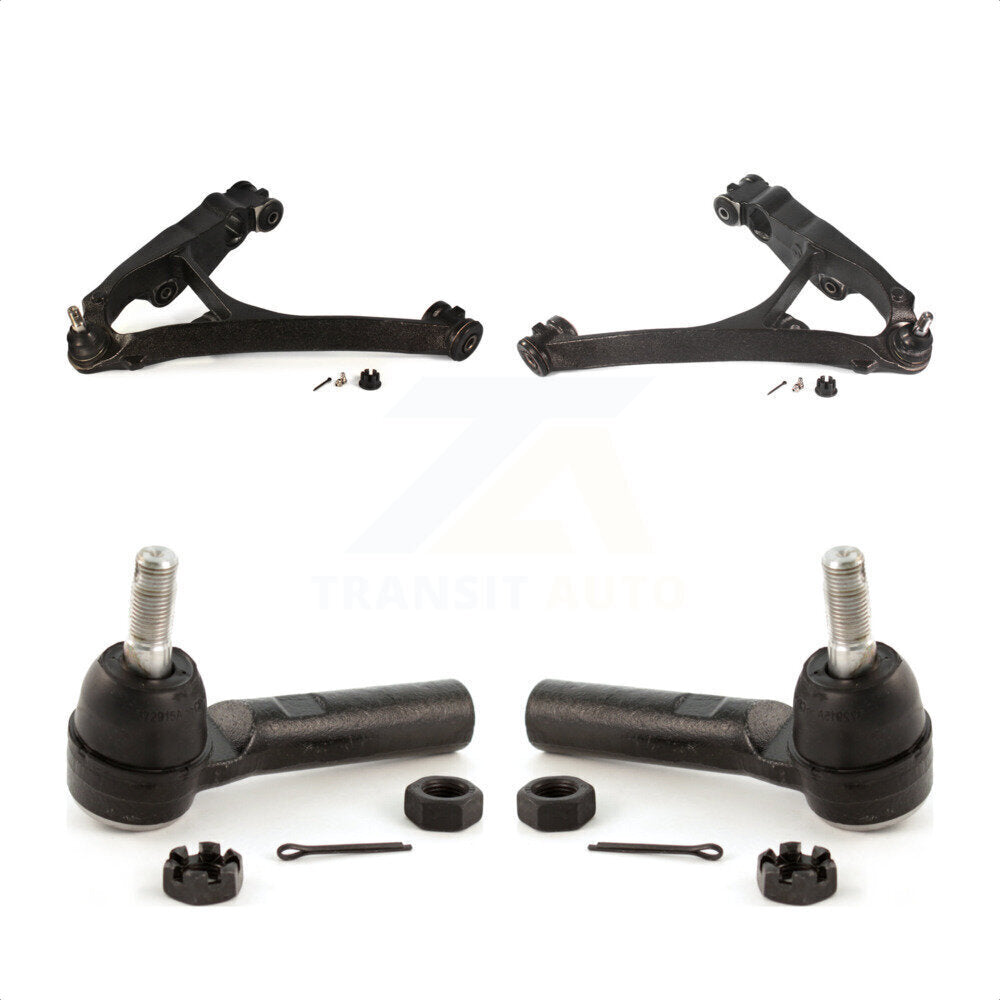 Front Suspension Control Arm Assembly And Tie Rod End Kit For 2003-2005 Chevrolet Express 2500 GMC Savana With 8500 Lb GVW or 8600 AWD KTR-102748