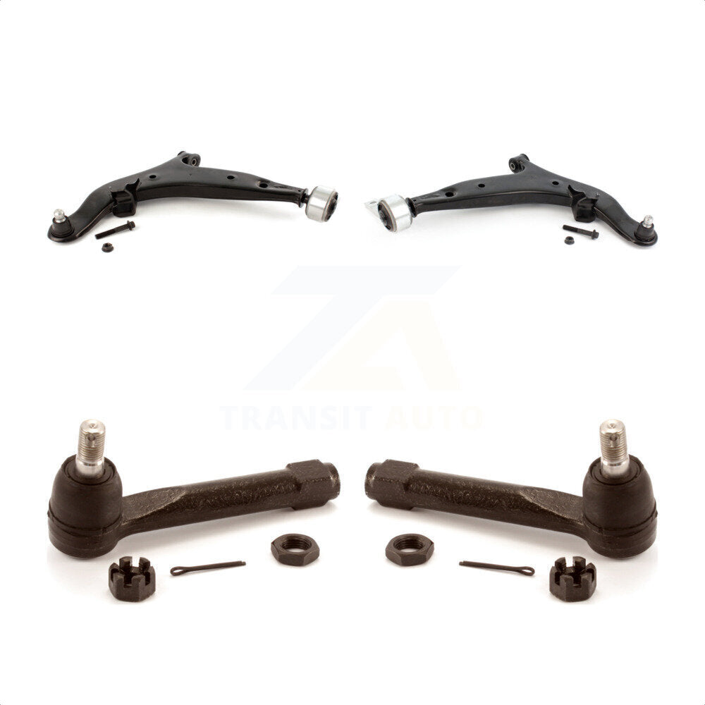 Front Suspension Control Arm Assembly And Tie Rod End Kit For 2004-2009 Nissan Quest KTR-102885