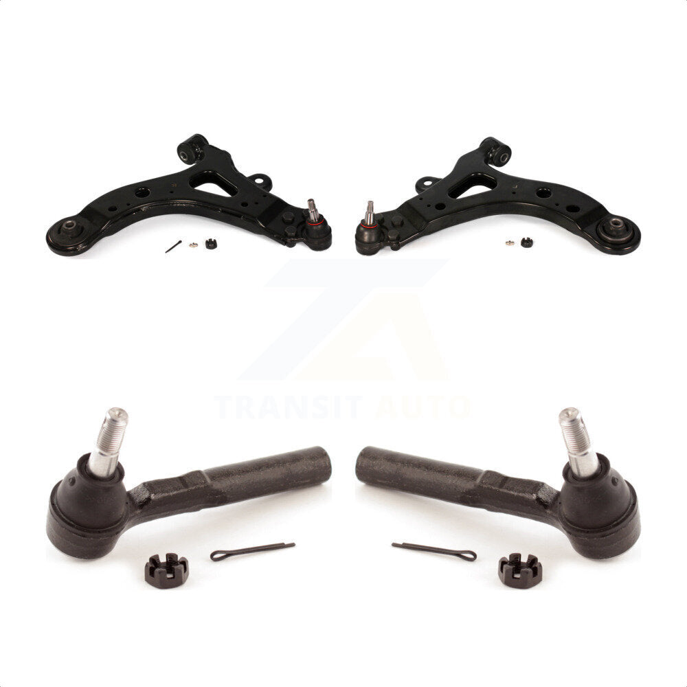 Front Suspension Control Arm Assembly And Tie Rod End Kit For Chevrolet Uplander Pontiac Montana Buick Terraza Saturn Relay Without Sway Bar Mounting Tab KTR-102905