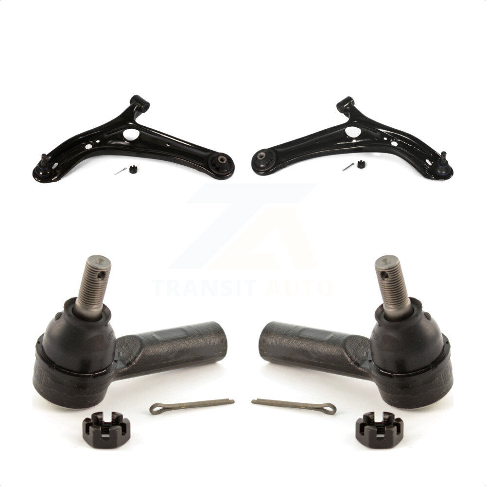 Front Suspension Control Arm Assembly And Tie Rod End Kit For 2004-2005 Toyota Echo Power steering system KTR-102930