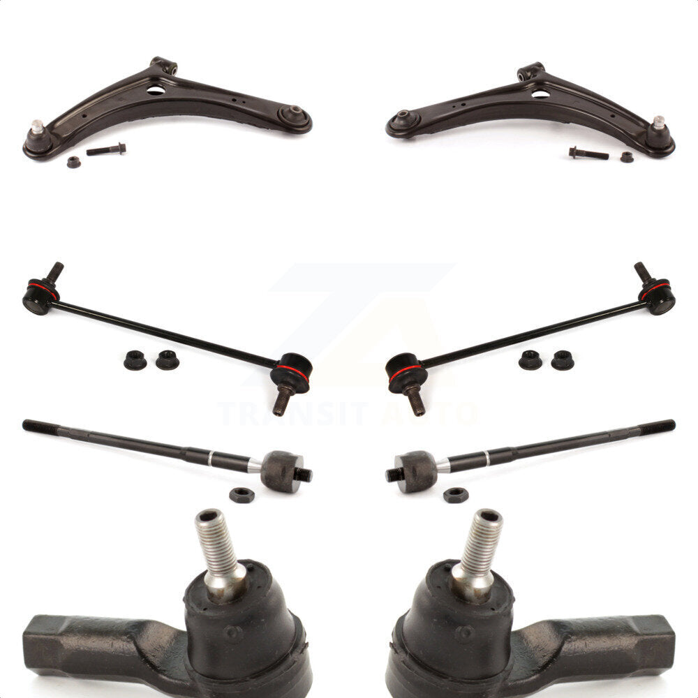 Front Suspension Control Arm And Ball Joint Assembly Steering Tie Rod End Stabilizer Bar Link Kit (8Pc) For Mitsubishi Lancer Outlander KTR-102945
