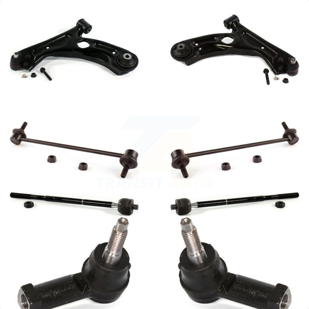 Front Suspension Control Arm And Ball Joint Assembly Steering Tie Rod End Stabilizer Bar Link Kit (8Pc) For 2012-2015 2017-2019 Chevrolet Sonic KTR-102947