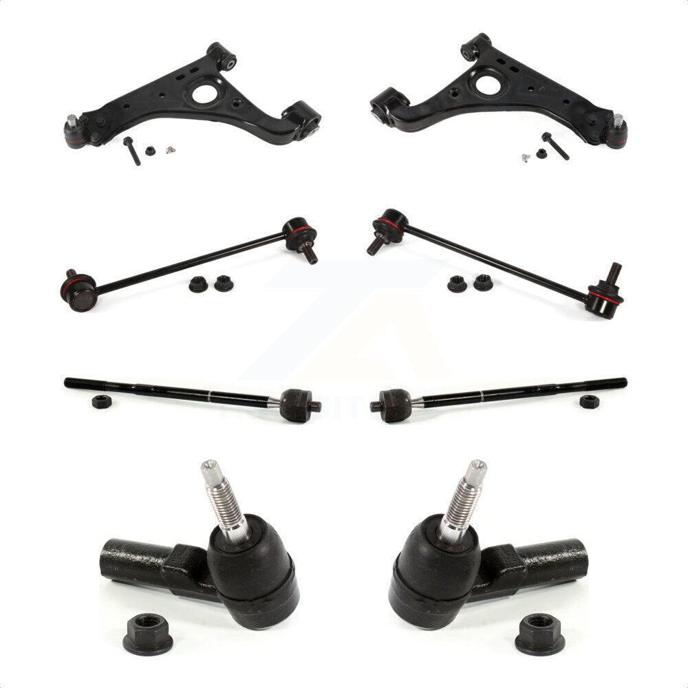 Front Suspension Control Arm And Ball Joint Assembly Steering Tie Rod End Stabilizer Bar Link Kit (8Pc) For Buick Encore Chevrolet Trax KTR-102970