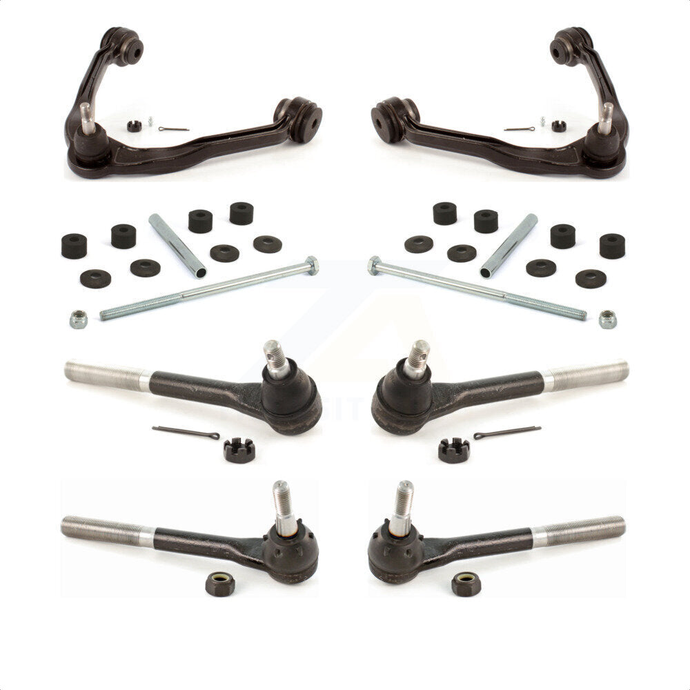 Front Suspension Control Arm And Ball Joint Assembly Steering Tie Rod End Stabilizer Bar Link Kit For 2000 GMC Yukon 5.7L KTR-102977