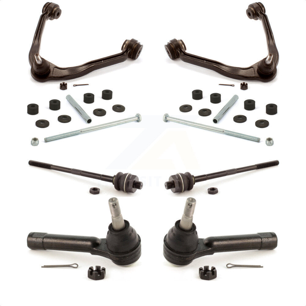 Front Suspension Control Arm And Ball Joint Assembly Steering Tie Rod End Stabilizer Bar Link Kit For Chevrolet Silverado 1500 GMC Tahoe Sierra Suburban Yukon Avalanche XL Cadillac Classic Escalade ESV EXT KTR-102987