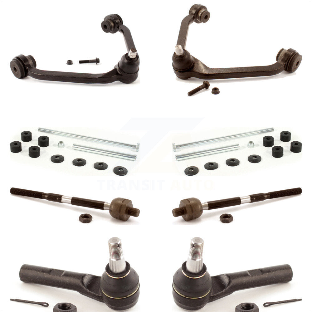 Front Suspension Control Arm And Ball Joint Assembly Steering Tie Rod End Stabilizer Bar Link Kit (8Pc) For Ford Ranger Explorer Mazda Mercury Mountaineer B3000 B4000 B2500 KTR-103182