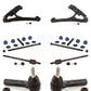 Front Suspension Control Arm And Ball Joint Assembly Steering Tie Rod End Stabilizer Bar Link Kit (8Pc) For 2003-2005 Chevrolet Express 2500 GMC Savana With 8500 Lb GVW or 8600 AWD KTR-103196