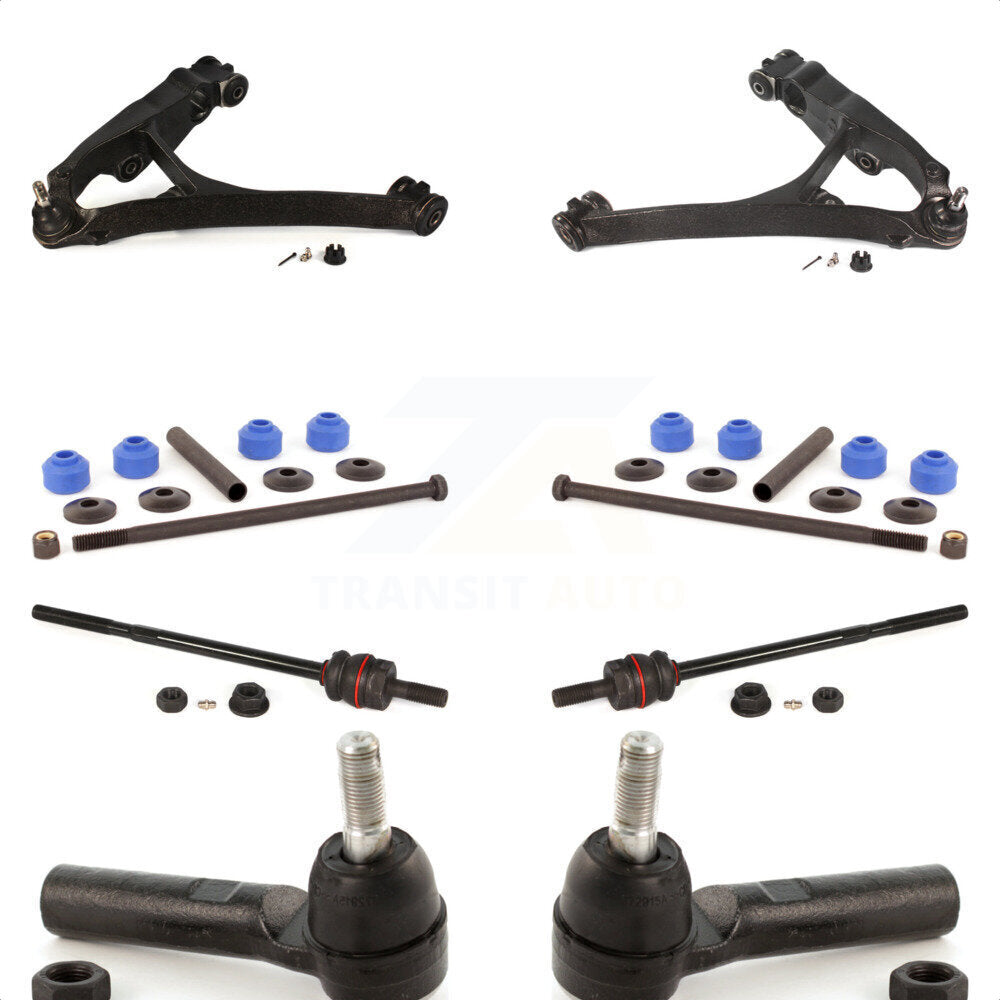 Front Suspension Control Arm And Ball Joint Assembly Steering Tie Rod End Stabilizer Bar Link Kit (8Pc) For 2003-2005 Chevrolet Express 2500 GMC Savana With 8500 Lb GVW or 8600 AWD KTR-103197