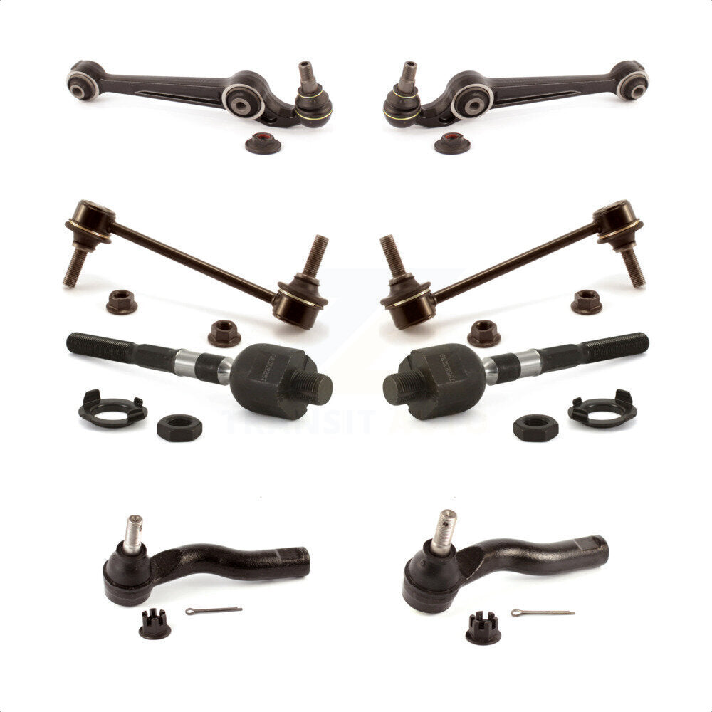Front Suspension Control Arm And Ball Joint Assembly Steering Tie Rod End Stabilizer Bar Link Kit (8Pc) For Lincoln MKZ KTR-103200