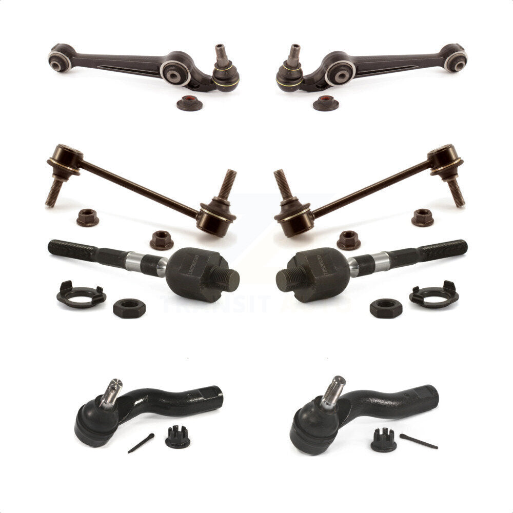 Front Suspension Control Arm And Ball Joint Assembly Steering Tie Rod End Stabilizer Bar Link Kit (8Pc) For 2011-2012 Ford Fusion 3.5L KTR-103201