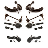 Front Suspension Control Arm And Ball Joint Assembly Steering Tie Rod End Stabilizer Bar Link Kit (8Pc) For 2011-2012 Ford Fusion 3.5L KTR-103203