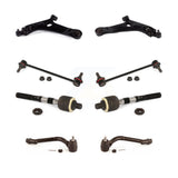 Front Suspension Control Arm And Ball Joint Assembly Steering Tie Rod End Stabilizer Bar Link Kit (8Pc) For Hyundai Tucson Kia Sportage KTR-103230